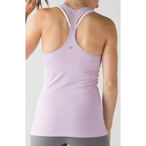 Lululemon Cool Racerback II Tank Lilac or Rose Quartz Women Size 4 - 6 W1AASS - Picture 4 of 10